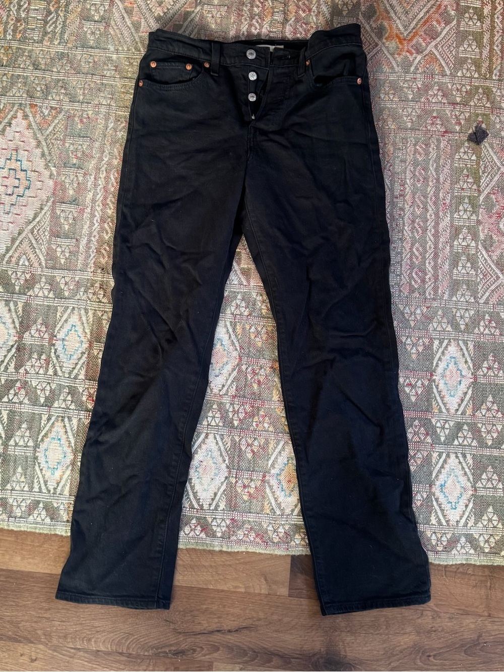 Black Levi’s Wedgie Straight Jean